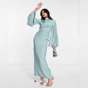 COPY - ASOS DESIGN Blue Maxi Dress (Size 4)